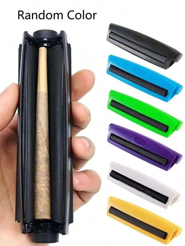 1pc Cone Shaped Manual Cigarette Rolling Machine, Used To Roll Your Own Cigarettes With This Diy Manual Joint Roller,Cigarette Filler, Roller Cigarette Acrylic Cigarette Puller,Random Color