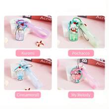 1PC Sanrio Colorful Summer Series Acrylic Pendant, My Melody, Cinnamoroll, Kuromi, Pochacco, Cherry Buffaloes, Keychains, Bag Pendants, Mobile Phone Pendants, Homecoming Season Gifts, Room Decoration Stuff, Home Decor, Bedroom Decor, Party Decorations, HelloKitty