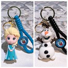 1pc  Frozen Keychain Aishana Anime Christopher Olaf Keychain Collection Car Keychain - Multicolor - View 17