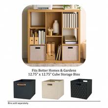6-Cube Organizer With Storage Cubbies, White Texture - natural pine - View 10