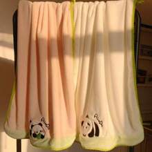 2025 New Style Panda Towel Bath Towel Combination Absorbent And Non Hair Falling Soft Shower Coral Plush Towel Bath Towel Combination