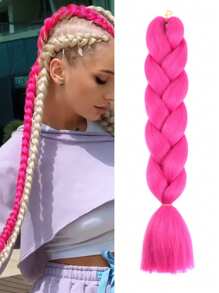 Estensioni per trecce arcobaleno da 24 pollici, capelli sintetici viola professionali, trecce jumbo, estensioni per capelli colorate a gradiente africane per intrecciare all'ingrosso per Ognissanti e Natale