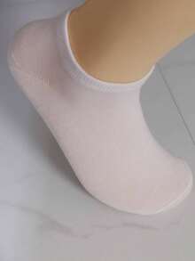 10 双儿童船袜短袜，多色，休闲薄款低帮踝袜，适合夏季 - 彩色 - 查看 3