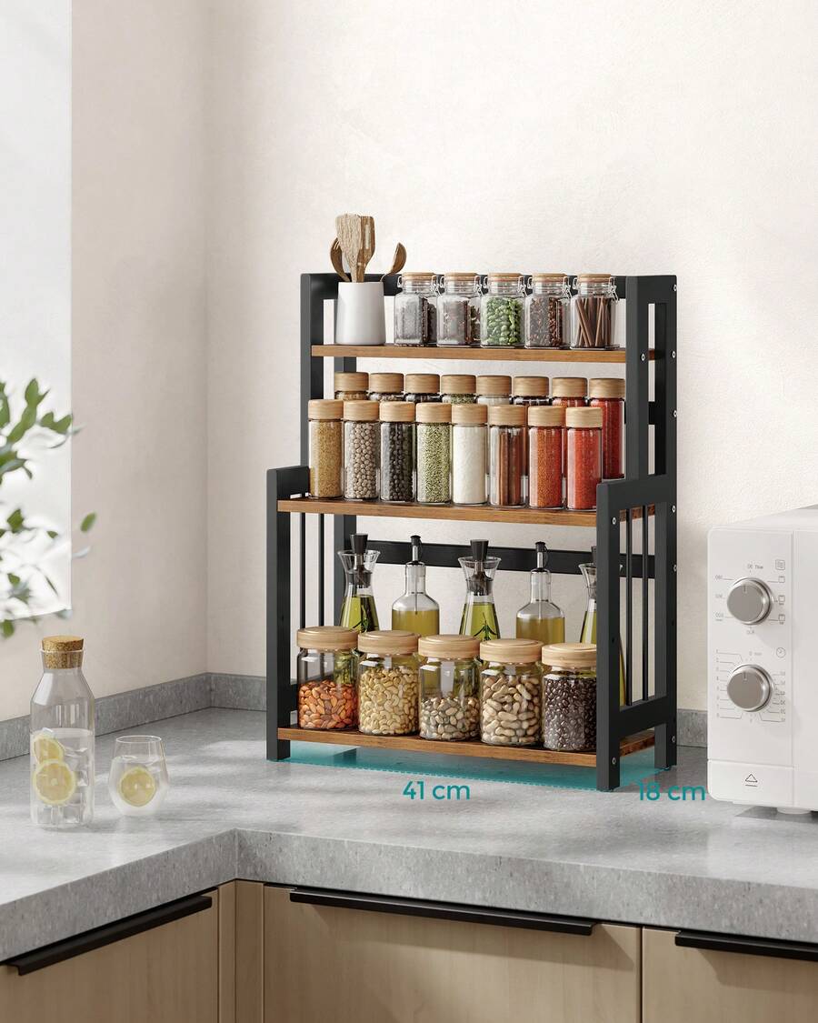 Spice Racks - Vintagebraun-schwarz - View 1