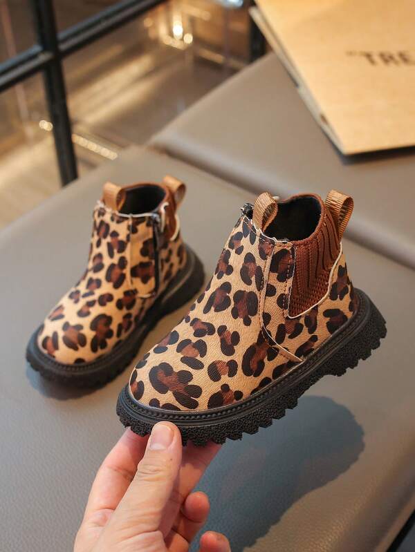 Botas Infantis, Novos Calçados de Outono/Inverno para Crianças, Botas para Meninas/Meninos, Botas Curtas de Sola Macia, Versáteis, Leves e Confortáveis de Uso Casual