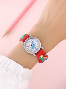 New Cute Cartoon Dinosaur Design Children Students Quartz Electronic Watch