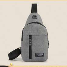 Nowa męska płócienna torba na ramię, torba na klatkę piersiową, swobodna sportowa torba podróżna na ramię, torba typu crossbody, torba boczna, męska torba podróżna, torba do pracy, torba na weekendowe wakacje, praktyczna torba dojazdowa, plecak ucznia szkoły średniej z otworem na słuchawki, saszetka biodrowa, Halloween, prezent świąteczny dla mężczyzn, męska torba Autumn Scream, torba podróżna, męska torba na ramię, prezent świąteczny, odpowiednia dla nastolatków, letnie, codzienne, sportowe, na zewnątrz, na wakacje, podróże lub prezenty na ukończenie szkoły lub dodatki do sukienki urodzinowej