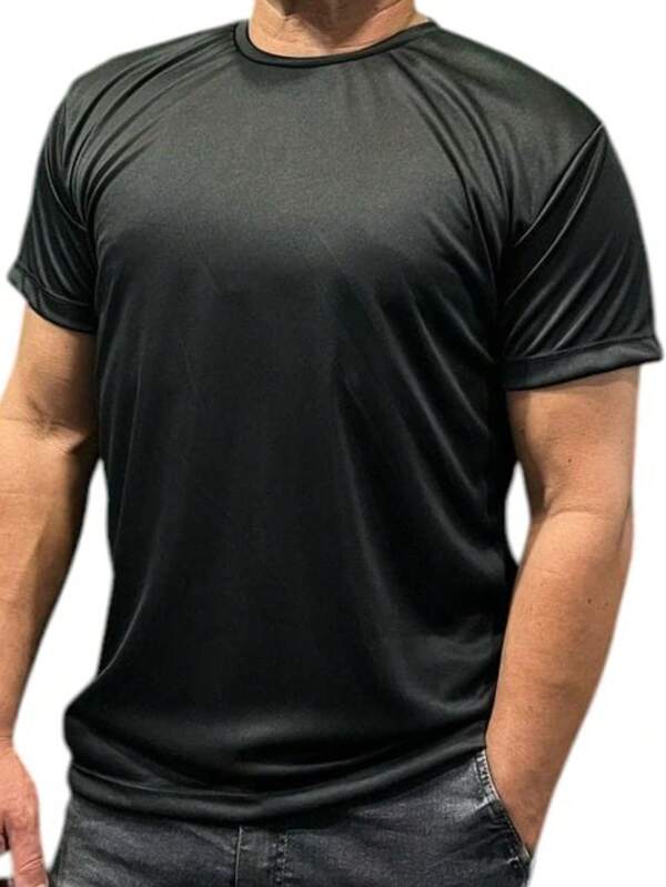 Kit 5 Camiseta Masculina Esporte Fitness toqref Básica Casual Fit Academia Poliéster  Esportes e lazer - Esportes e lazer  Casual-Básico  Lazer com estilo de lazer    Todos  Verão  Ajuste Regular      Natal  Dia dos Namorados  Dia dos Pais  Camiseta Masculina