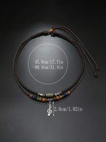 1pc Bohemian Style Necklace Accessory, Displays Unique Personalized And Style, Versatile Casual Decoration For Men And Women