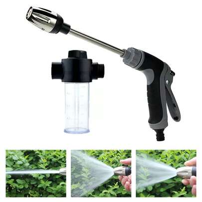Kit de lavadora de alta presión 2-en-1 con manguera doble - Portátil, lanzador de agua de alta presión para coche, hogar y uso al aire libre - Ideal para limpiar vehículos, neumáticos, barcos, ventanas y más, equipo de chorro de agua | Diseño de manguera doble | Tamaño compacto