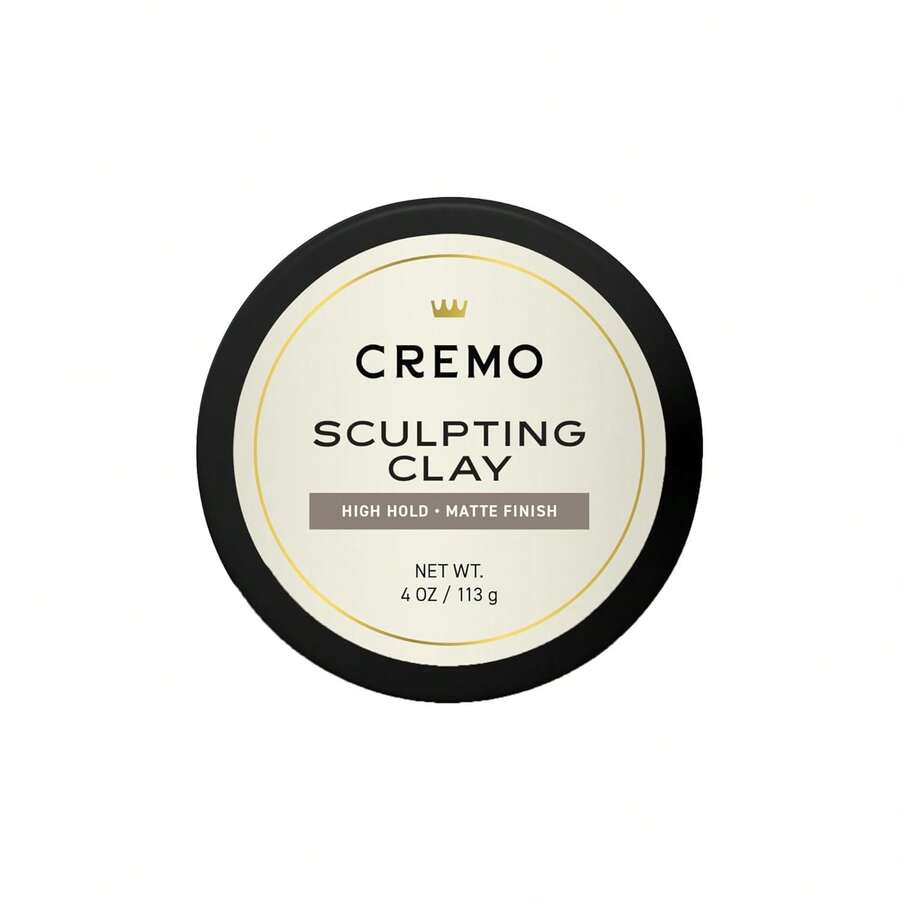 Cremo Mens Hair Clay, Premium Barber Grade Sculpting Clay For Hair Styling, High Hold, Matte Finish, 4 Oz - Sculpting Clay - View 1