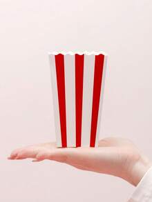 5件/10件爆米花容器、零食爆米花架、爆米花袋、薯条盒、爆米花纸桶、鸡块包装盒适用于派对用品和电影院、嘉年华、生日装饰