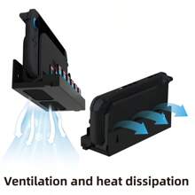 Soporte de pared con 12 ranuras para almacenar tarjetas de juego para 2, con 2 métodos de instalación con fijación de tornillos, diseño de doble gancho para colgar en la pared y ahorrar espacio en el escritorio, fácil conexión al TV, práctico para reemplazar tarjetas de juego