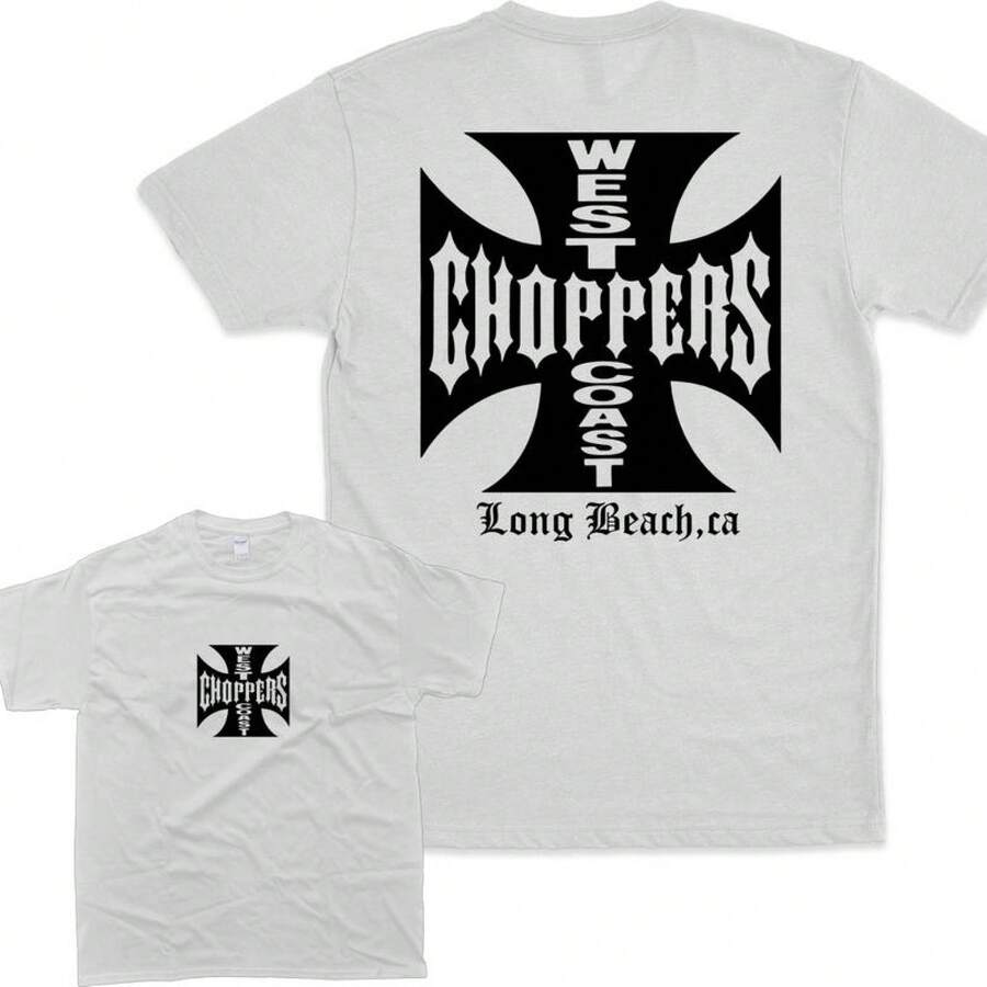 Shirt West Coast Choppers Men Shirt We, Unisex Casual Shirt, For Men, For Women, Menswear Top Graphic Love - 白色 - 查看 1