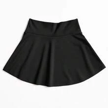 Shorts-saia Infantil De Ginástica E Treino Exercício Dança Criança Pré Adolescente - Preto - Visão 1