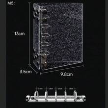 Clear Transparent PVC Cover With 6-Ring Binder For A6A7M5 Notebook,Back To School,School Supplies