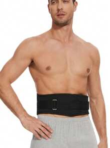 1pc EVA Fitness Weight Lifting Belt, Adjustable Waist & Back Support With Buckle Closure, Hand Wash Only, Suitable For Squats, Dumbbell, Barbell Exercises