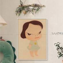 1pc/3PCS Wall Arts Posters Optional Frame Anime Cartoon Classic Anime Poster Room Bar Coffee Shop Nordic Home Decoration, Canvas Art, Frameless ,Wall Art With Frame