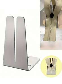 1pc Zipper Jig Tool Stainless Steel Zipper Jig Slider Quick Zipper Jig Sliders For Zipper Pulls, Stainess Steel Zipper Installing Tool For Pants, Dresses