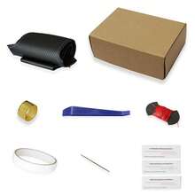 Volante de coche de cuero negro completo, funda de cuero suave trenzada para BMW E81 E90 Pack M Sport M3 E91 E92 E93 E87 E82 E88 X1 E84 - Tres hilos - Ver 6