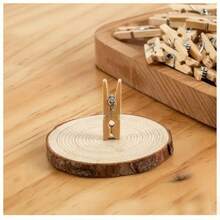 50pcs Mini Clips, Mini Wooden Clips For Clothes, Decorative Photo Clips, Wood Clips For Notes, Suitable For Christmas, Birthday Gift - Multicolor - View 5