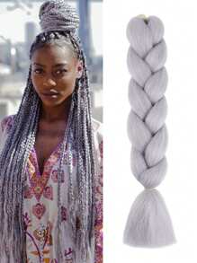 Estensioni per trecce arcobaleno da 24 pollici, capelli sintetici viola professionali, trecce jumbo, estensioni per capelli colorate a gradiente africane per intrecciare all'ingrosso per Ognissanti e Natale