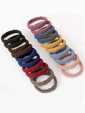 100pcs Colorful Versatile Elastic Hair Ties, Suitable For Casual Daily Use Ponytail Holders Hair Elastics Hair Rubber Bands Scrunchies Hair Rope