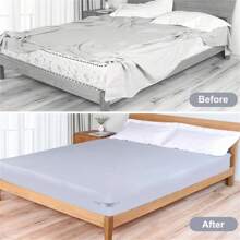 Lock Sheet Holders,Bed Sheet Lock Clips, Sheet Holders Keep Sheets Firm & Tight, Heavy Duty Bed Sheet Holder Corner Fitted Sheet Straps Fit All Mattress Size (4, Grey)