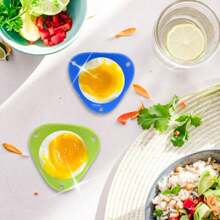 1 Set/2 Pcs Silicone Food Steamer Egg Cups Eggs Poacher Soft High Temperature Resistant Formed Pot Available Digester Mold Kitchen Cooking