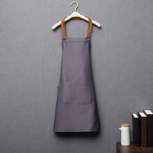 1 Stück verstellbare wasserdichte Schürze mit Taschen - perfekt für Basteln, Malschürzen, Arbeitszubehör, Backen und Kochen, Schulanfang, Muttertag, Geschenk für Mütter, Schulbedarf