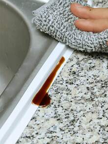 1 rouleau de ruban d'étanchéité imperméable, bande scellante auto-adhésive en PVC, bande d'étanchéité anti-moisissure pour évier de cuisine et de salle de bain, sticker décoratif pour la maison, décorations de fête, cadeaux d'anniversaire et de remise des diplômes, stickers de décoration murale et de chambre - Blanc - Voir 5