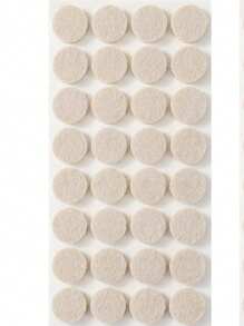 Furniture Felt Pad Set - Non-Slip Chair Leg Pads To Protect Hardwood Floors, Metal Finish Furniture And Floor Protector Pads