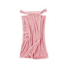 1 pieza usable Toalla de baño , lazo forro polar coral espesado adulto Toalla de baño , Toalla rápida de absorción para el hogar de algodón puro, más grande y más gruesa, ideal para adultos, bata de baño suave y agradable al tacto, esencial para el hogar. De alta calidad, rápida de secar, cómoda y suave, con fuerte capacidad de absorción. Oferta excepcional - Rosa - Ver 9