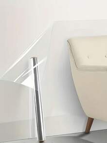 PVC Waterproof & Oil-Resistant Wallpaper, Self-Adhesive Transparent Wall Protection Film, Removable Backing, Suitable For Bathroom, Kitchen, Living Room, Bedroom - Clear - View 5