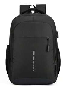 Casual Reflective Strip Design USB Waterproof Fashion Men's Backpack Office Accessories Laptop Bag For Men