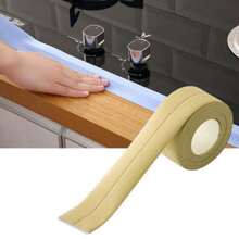 1 Roll 3.8" X 320" Kitchen & Bathroom Waterproof, Anti-Mold, Decorative Adhesive Tape, Thick & Trimmable To Seal Gaps, Cracks, Tile Joints, Essential Home Essential Wall Decor Room Decor Stickers Wallpaper Wall Paper Wall Stickers Wall Sticker Kitchen Accessories Kitchen Items Kitchen Decor