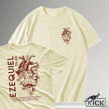 T-Shirt Ezekiel 36:26 Heart Of Flesh Unisex Shirt 100% Cotton - Cream - View 2