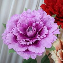 50cm gefärbte Plüsch Pfingstrose Künstliche Blume, Schaufensterauslage, Hochzeitsdekoration, Outdoor Party Kulisse, Heimdekoration, Fotografie-Requisite