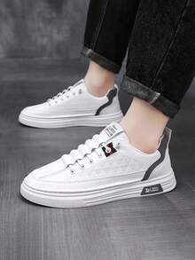 Zapatos de hombre. Cómodos zapatos planos para hombre. Elegantes y versátiles zapatillas deportivas casuales para hombre. Diseño con cordones, punta redonda. Suela antideslizante. Ideales para diversas ocasiones como la universidad, vacaciones, la oficina, el hogar, el gimnasio y actividades al aire libre. - Gris - Ver 6