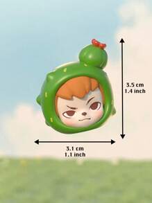 1pc Cute Anime Plant Character Style PVC Material Mini Model Figure, Perfect Gift For Figurine Collector Friends, Suitable For Room Decoration, Exquisite Birthday Present