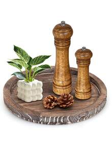 1pc Round Tortoise Tray, Decorative Bathroom Tray, Tortoise Display Tray, Serving Platter Tray, Perfume Tray, For Cosmetics, Jewelry, Skincare Products Storage