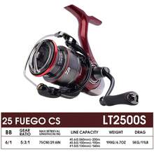 2025 DAIWA FUEGO CS Spinning Reel, 6+1 Bearings, Light Body Spinning Reel Frame/Light Drive Spool, ZAION V Body - Red - View 17