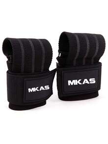 MKAS 1 对快速握力举重带，男女力量训练短握力腕带，举重专业快速释放带金属螺栓，适用于力量举、Crossfit、硬拉、健身举重带，健身房配件 Calleras - 黑色 - 查看 7