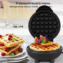 Mini Wafleras Maker,Máquinas para hacer crepes, panificadoras caseras, mini gofreras, horneadoras de sándwiches, máquinas de desayuno multifunción,sandwichera, bandeja para hornear,Waffle Makers - Tipo de Enchufe A USA (110-127V) - Ver 10