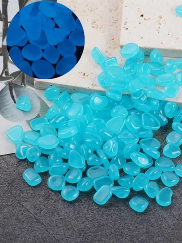 1700pcs Assorted Glow-In-The-Dark Pebbles, Ideal For Creating Atmosphere In Gardens, Miniature Fairy Lands, Aquariums As Artificial Luminous Stones, Add Charm To Potted Plants