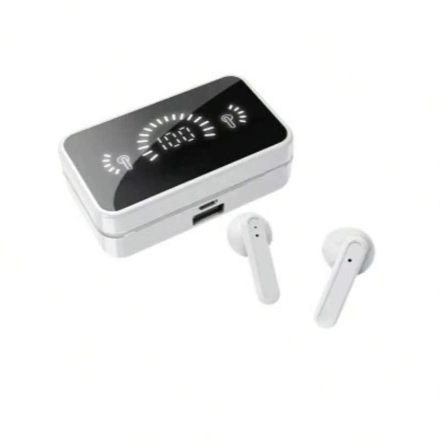 S20 High Mirror 5.2 Wireless Bluetooth Headset With Binaural Touch HIFI Stereo - 白色 - 查看 1