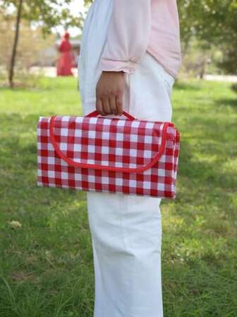 1 件户外野餐垫，便携式加厚露营垫，沙滩防潮垫，帐篷地垫，防水草坪垫，旅行毯，适用于室内外家庭游戏（注意图片描述）