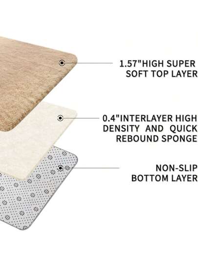 Piece Fluffy Shaggy Living Room Rug,Tie Dye Ultra Zachte Bedroom Vloer Carpet, Non Slip Indoor Mat, Home Kids view 3