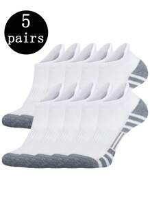 1/5/10/15/20 Pares de Meias Cano Alto Masculinas, Que Absorvem a Umidade, Resistentes a Odores, Respiráveis para Homens e Mulheres, Adequadas para Uso Diário, Corrida, Exercícios, Jogos com Bola, Ciclismo, Verão