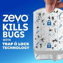 Zevo Flying Insect Trap & Cartridge - Plug In Fly Trap & Indoor Bug Catcher For Gnats, House & Fruit Flies - Mess-Free - Use In Any Room - Uses Blue & UV Light (1 Plug In Device & 1 Cartridge) - 1 Device & 1 Cartridge - View 6